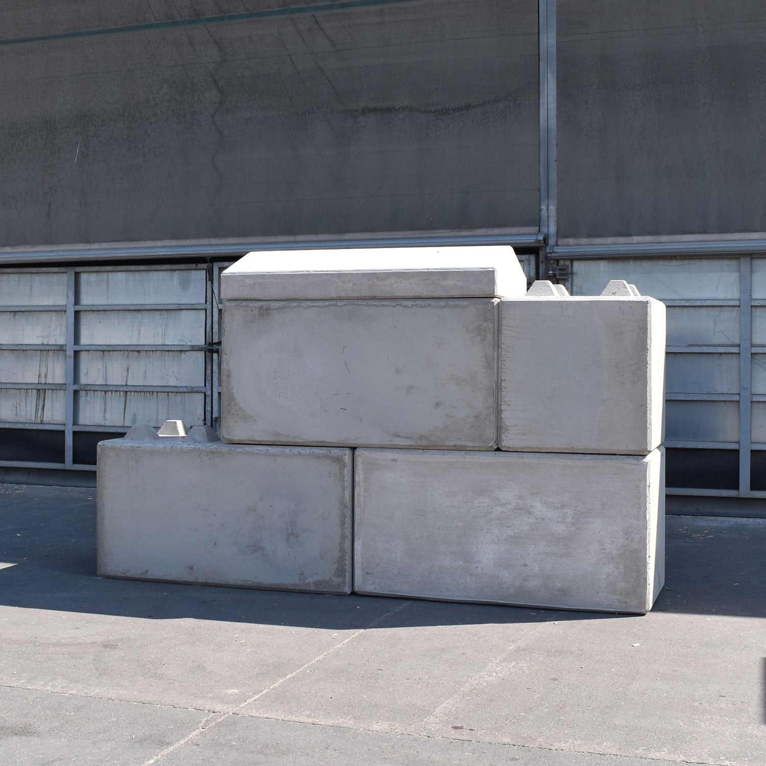 Poured sales concrete blocks