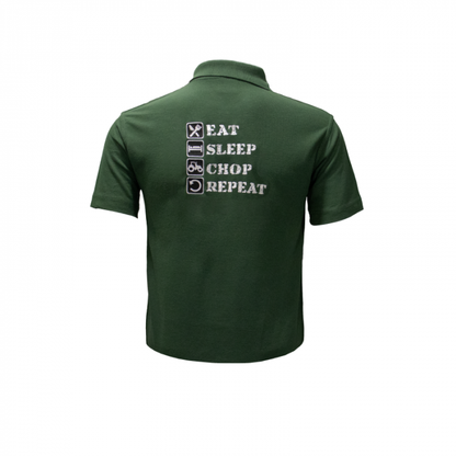 "Eat, Sleep, Chop, Repeat" Unisex Polo Shirt