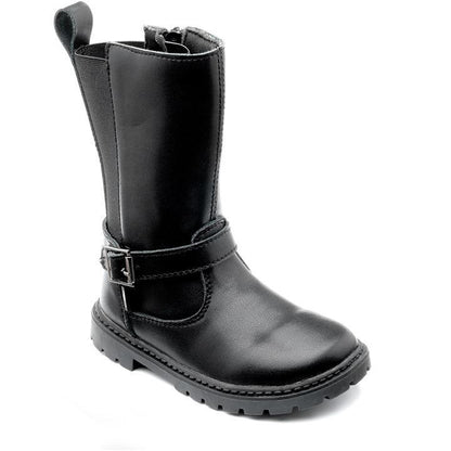 Bonnie Girls Leather Biker Boot